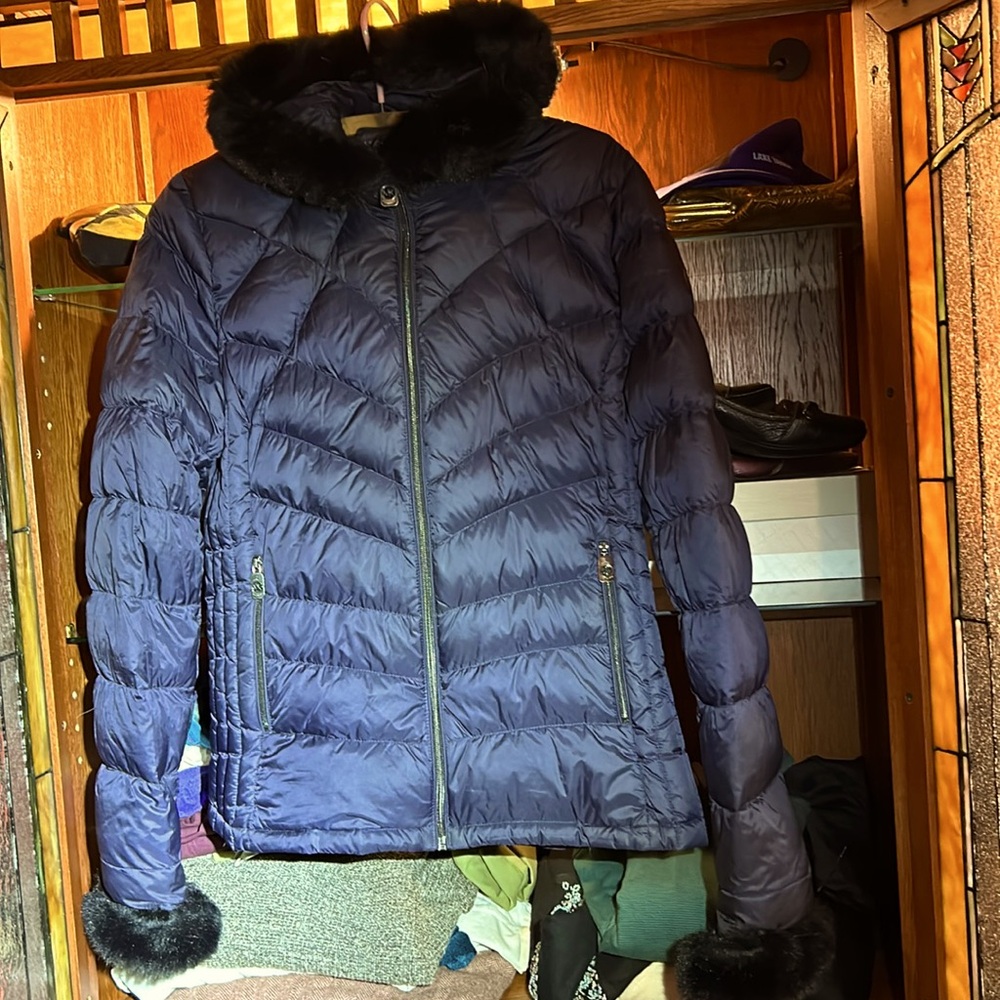 MICHAEL KORS Down Jacket with fur trim